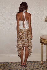 Load image into Gallery viewer, Asha Handkerchief Midi Skirt - Vinnie Brown
