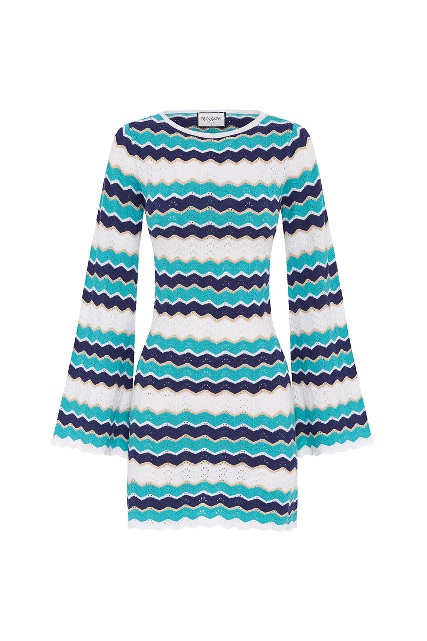 Hubert Mini Dress - Blue Multi