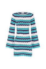 Load image into Gallery viewer, Hubert Mini Dress - Blue Multi
