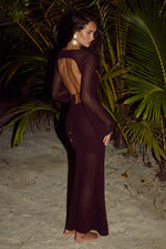 Load image into Gallery viewer, Rosalie Maxi Dress - Chocolate
