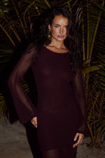 Load image into Gallery viewer, Rosalie Maxi Dress - Chocolate
