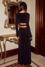 Load image into Gallery viewer, Gracy Long Sleeve Maxi Dress - Black
