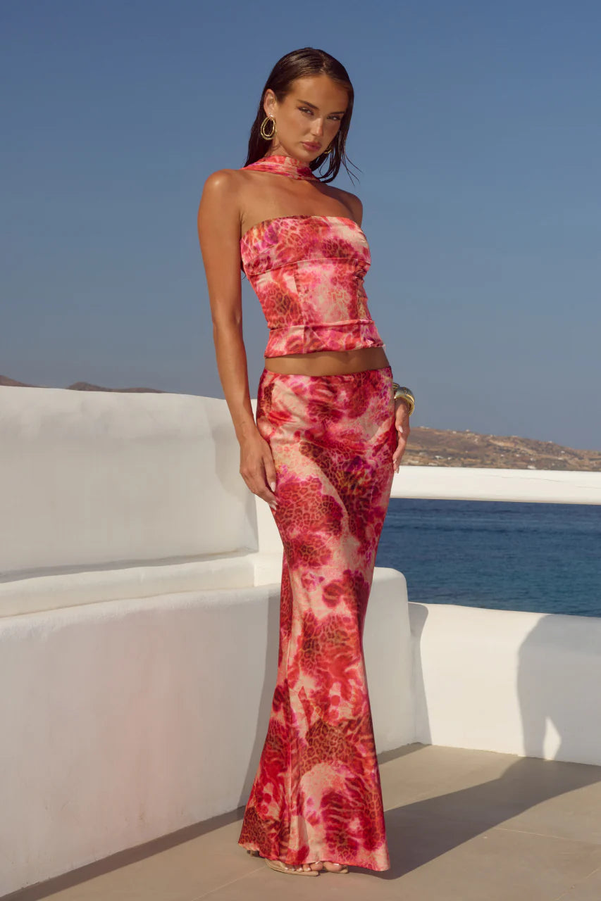 Verity Low Waist Maxi Skirt - Moana Pink