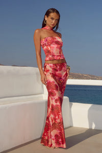 Verity Low Waist Maxi Skirt - Moana Pink