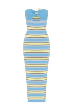 Load image into Gallery viewer, Sybil Midi Dress - Blue Multi
