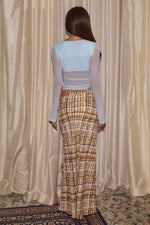 Load image into Gallery viewer, Joni Long Sleeve Cutout Maxi Dress - Mist/Vinnie Brown
