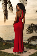 Load image into Gallery viewer, Aphrodite Maxi Skirt - Red
