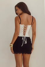 Load image into Gallery viewer, Valerie Lace Mini Skirt - Black
