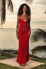 Load image into Gallery viewer, Aphrodite Maxi Skirt - Red
