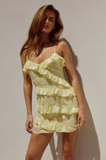 Load image into Gallery viewer, Aisha Mini Dress - Lemon
