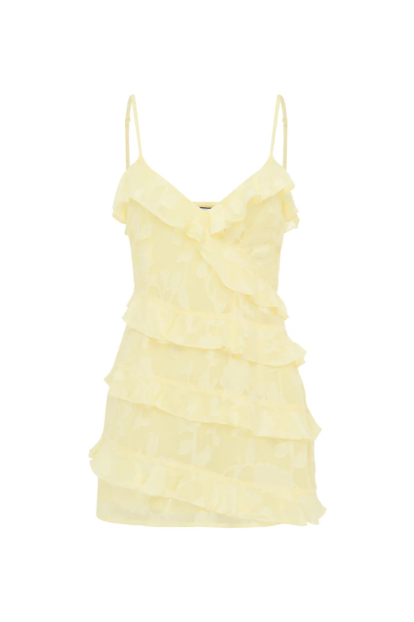 Aisha Mini Dress - Lemon