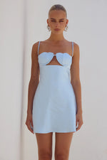 Load image into Gallery viewer, Cherish Mini Dress - Sky Blue
