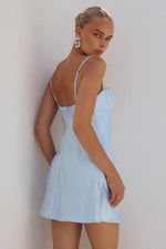 Load image into Gallery viewer, Cherish Mini Dress - Sky Blue
