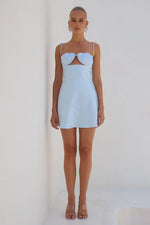 Load image into Gallery viewer, Cherish Mini Dress - Sky Blue
