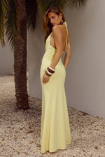 Load image into Gallery viewer, Halston Maxi Dress - Lemon
