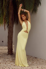 Load image into Gallery viewer, Halston Maxi Dress - Lemon
