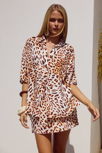 Adelyn Shirt - Tikani Leopard