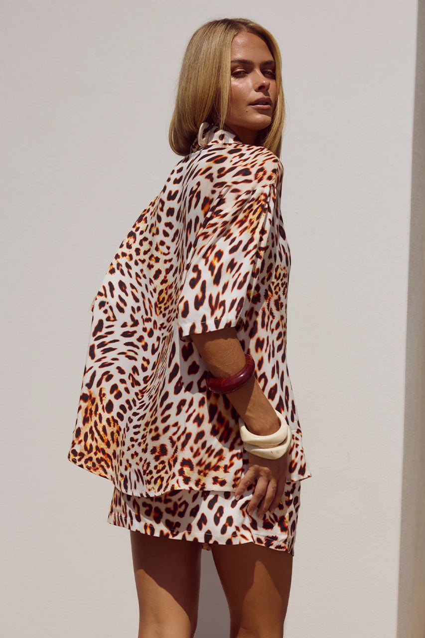 Adelyn Shirt - Tikani Leopard