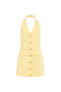 Halzie Mini Dress - Lemon