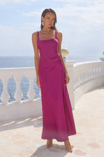 Load image into Gallery viewer, Esme High Split Maxi Dress - Plum
