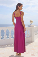 Load image into Gallery viewer, Esme High Split Maxi Dress - Plum
