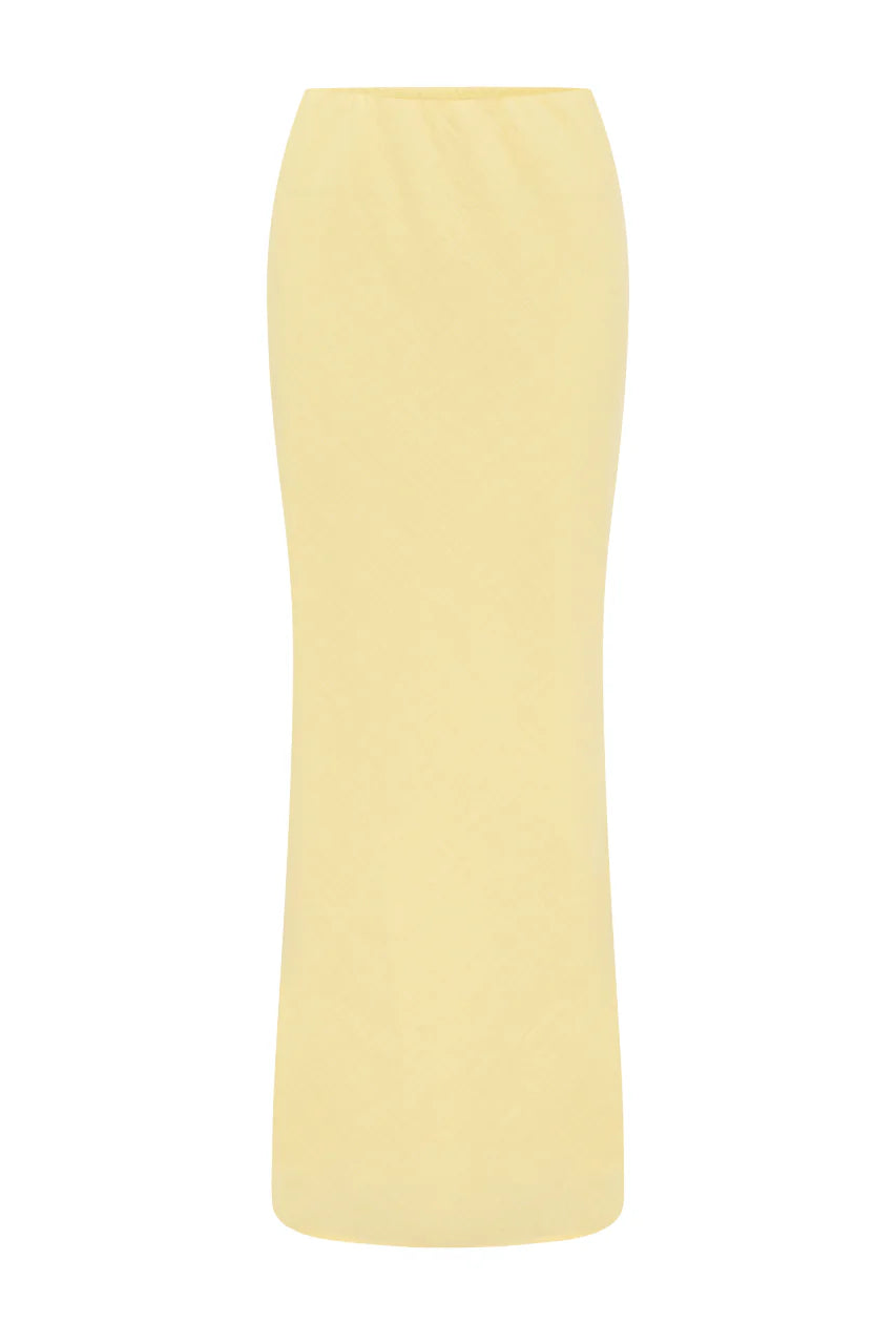Halzie Maxi Skirt - Lemon