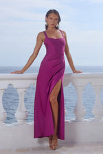 Load image into Gallery viewer, Esme High Split Maxi Dress - Plum
