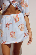 Load image into Gallery viewer, Adelyn Mini Skirt - Blue Seashell
