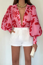 Load image into Gallery viewer, Fleetwood Blouse - Botanica Pink
