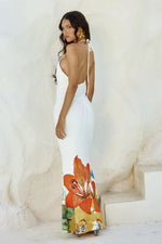 Load image into Gallery viewer, Primrose Maxi Dress - White Flower
