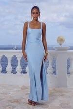 Load image into Gallery viewer, Esme High Split Maxi Dress - Sky Blue
