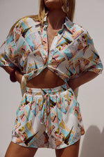 Load image into Gallery viewer, Adelyn Short - Vacay Aqua
