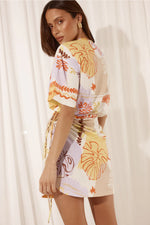 Load image into Gallery viewer, Brizzie Mini Dress - Palama Print
