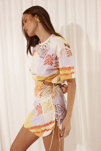 Brizzie Mini Dress - Palama Print