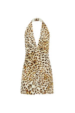 Load image into Gallery viewer, Holly Mini Dress - Tikani Leopard
