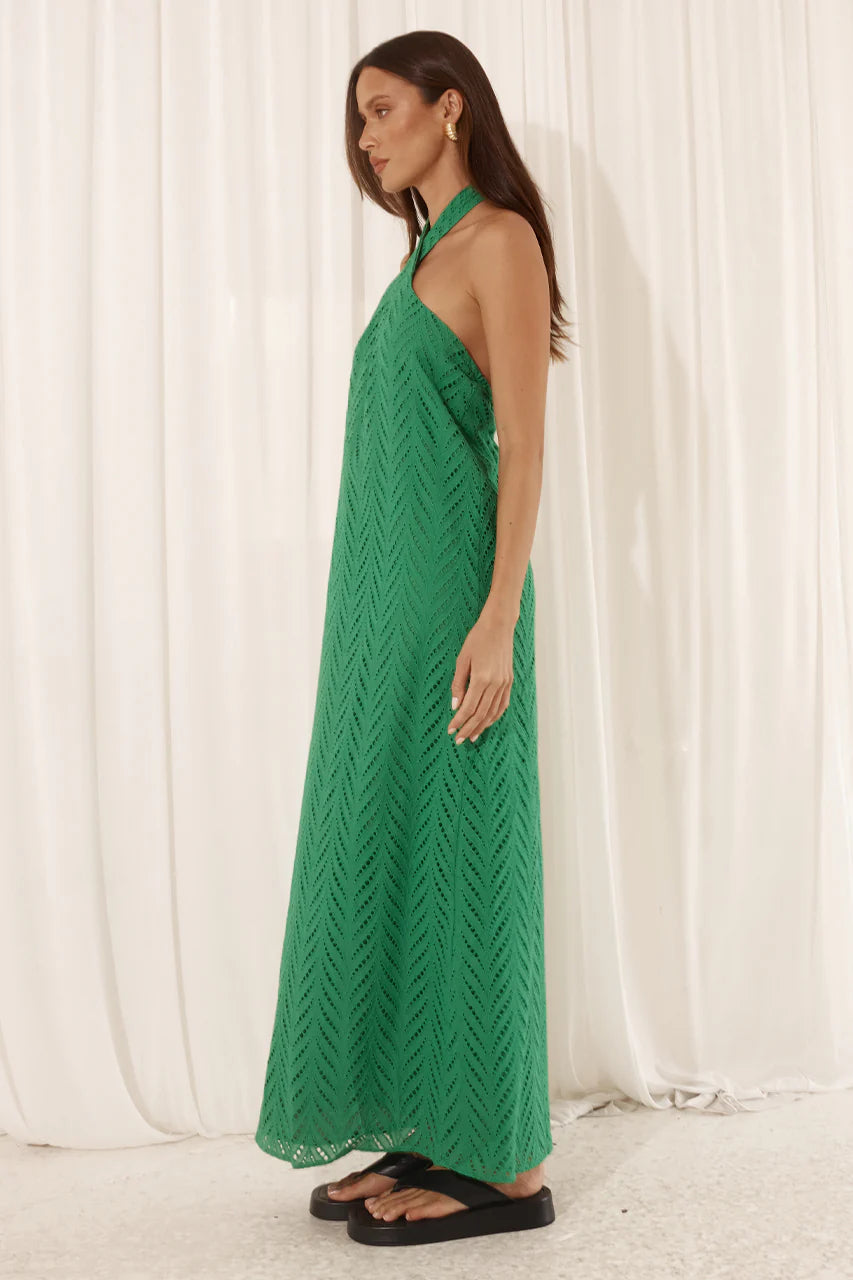 Callie Midi Dress - Green