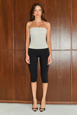 Load image into Gallery viewer, Darla Strapless Lace Trim Top - White

