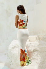 Load image into Gallery viewer, Primrose Maxi Skirt - White Flower
