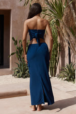 Load image into Gallery viewer, Picilo Long Midi Skirt - Navy
