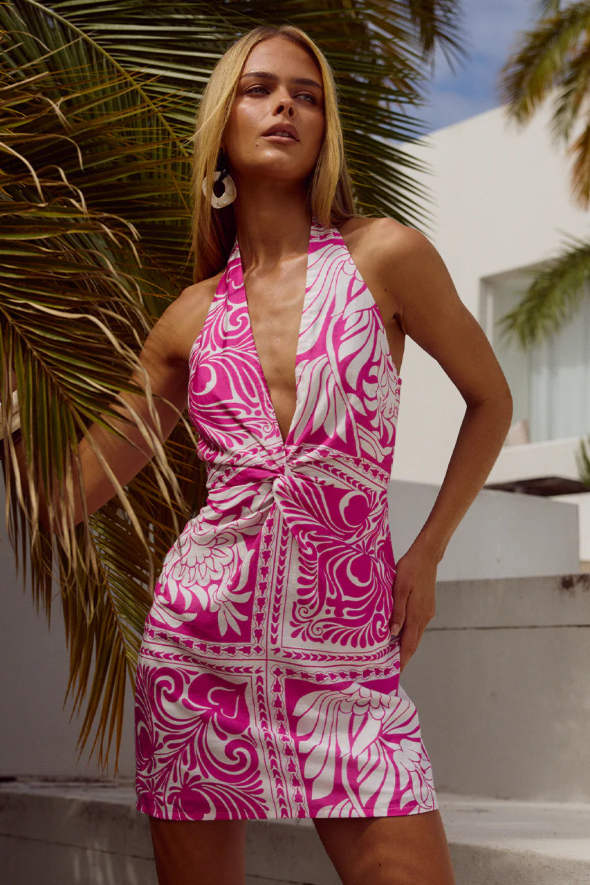 Holly Mini Dress - Havanna Pink