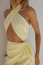 Load image into Gallery viewer, Poppy Mini Dress - Lemon
