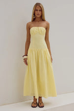 Load image into Gallery viewer, Poppy Midi Dress - Lemon
