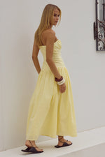 Load image into Gallery viewer, Poppy Midi Dress - Lemon

