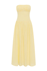 Poppy Midi Dress - Lemon