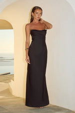 Load image into Gallery viewer, Madeleine Strapless Maxi Dress - Noir
