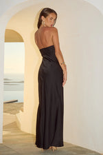 Load image into Gallery viewer, Madeleine Strapless Maxi Dress - Noir

