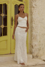 Load image into Gallery viewer, Larina Maxi Skirt - White
