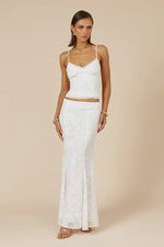 Load image into Gallery viewer, Larina Maxi Skirt - White
