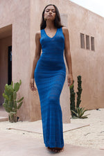 Load image into Gallery viewer, Moon Maxi Dress - Cobalt
