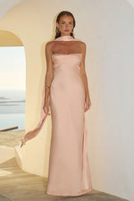 Load image into Gallery viewer, Madeleine Strapless Maxi Dress - Peach
